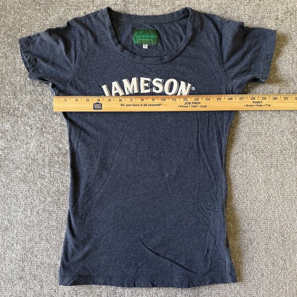 Jameson Irish Whiskey Women's Large Collectible Heather Blue Raised Letters - Picture 5 of 8